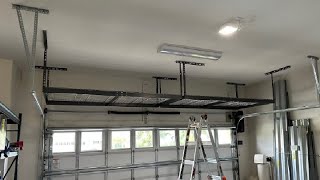MonsterRax Overhead Garage Storage Rack  4 x 8 Ceiling Rack for Garage Shelving, Organization Review