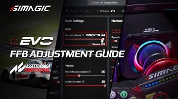 Alpha EVO FFB Adjustment Guide - Assetto Corsa Competizione | SIMAGIC