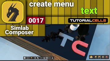 0017. create 3d & 2d text in simlab composer