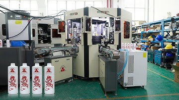 CNC106 Plastic bottle screen printing+hot stamping machine