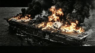 USS Bunker Hill | 389 Dead in 30 Seconds When Kamikazes Hit The Flight Deck