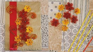 Paper Quilling Flower | Wall Decoration Idea l Paper Flower Art l DIY Beautiful Quilling Design