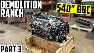 Demo Ranch 540" BBC Engine on the Dyno Making POWER!