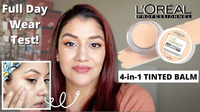 L'OREAL AGE PERFECT 4-IN-1 TINTED BALM | Dry Skin Review & Wear Test -  YouTube