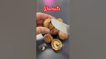 Easy Way to Crack a Walnut 😱😋 #shorts #nuts #satisfying #enjoy #garden #diy