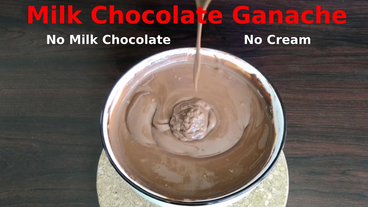 Milk Chocolate 🍫Ganache alternative 💕 milk chocolate ganache without