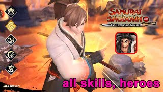 all skills, heroes - Samurai Shodown - The Legend of Samurai screenshot 4