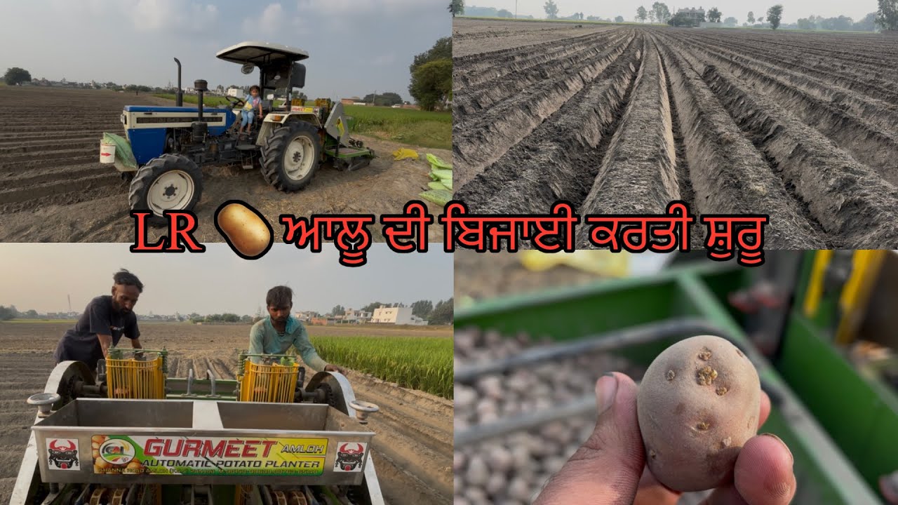 LR 🥔 ਦੀ ਬਿਜਾਈ ਕਰਤੀ ਸ਼ੁਰੂ // ਨਾਲ ਹੁੰਦੇ ਖੇਤ ਤਿਆਰ ਆਲੂ ਲਈ // 🙏