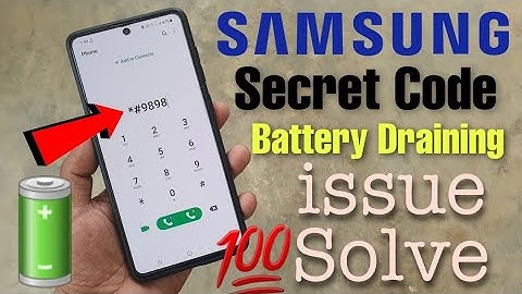 All Samsung : Complete Solution Of Battery Draining || Only 1 Secret Code dial 100% Working 🔥☝️