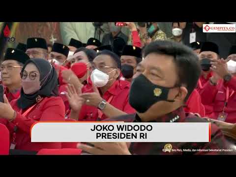 Presiden Jokowi Buka Rakernas PDIP di Hari Ulang Tahunnya