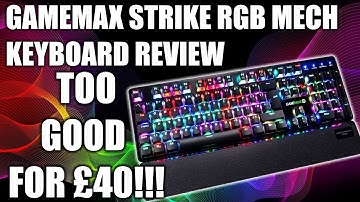 Best Budget Mechanical Keyboard 2020 - Gamemax Strike RGB Review, Unboxing, Gaming, Lighting Tests