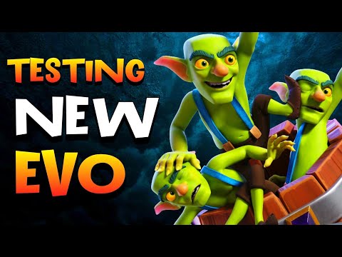 Playing the New Goblin Barrel Evolution in Clash Royale! 