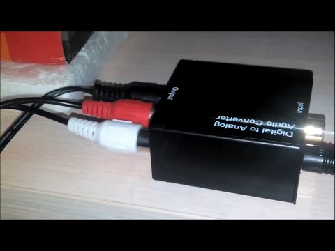 Подключение конвертера Tonsee цифрового аудиосигнала в аналоговый к телевизору LG