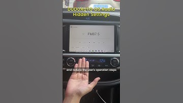 DUDUAUTO OS Radio Hidden Settings You Didn