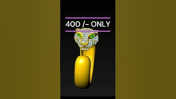 PANTHR RING CAD OR READY #cadcam #cam #diamond #diamondjewellery #panther  #jewellerydesign