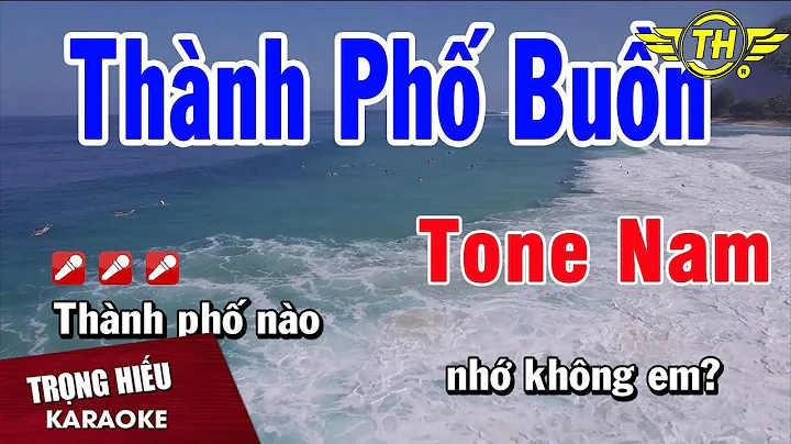 Karaoke Thành Phố Buồn Tone Nam Nhạc Sống | Trọng Hiếu