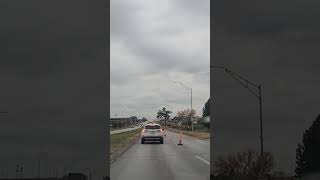 Lane Closure in La Vista, NE #driving #dashcam #drivingsounds #nebraska #midwest