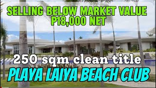 Nov-278 Beach lot 250 sqm clean title playa laiya beach club ideal for retirement home & resthouse