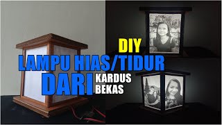 Cara mudah membuat lampu hias gantung dari kardus bekas