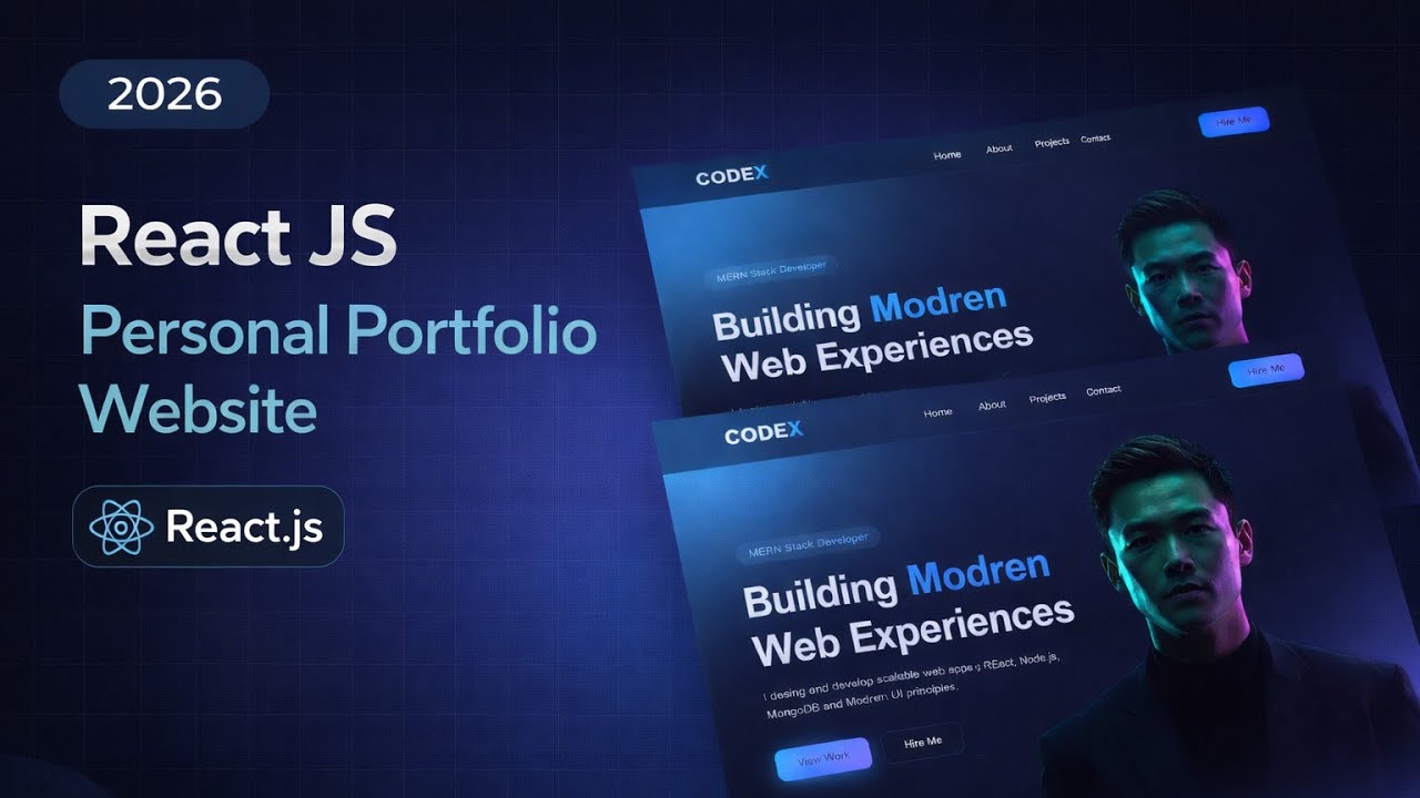 Build a Full Personal Portfolio Website in React Js | Fast Code - YouTube