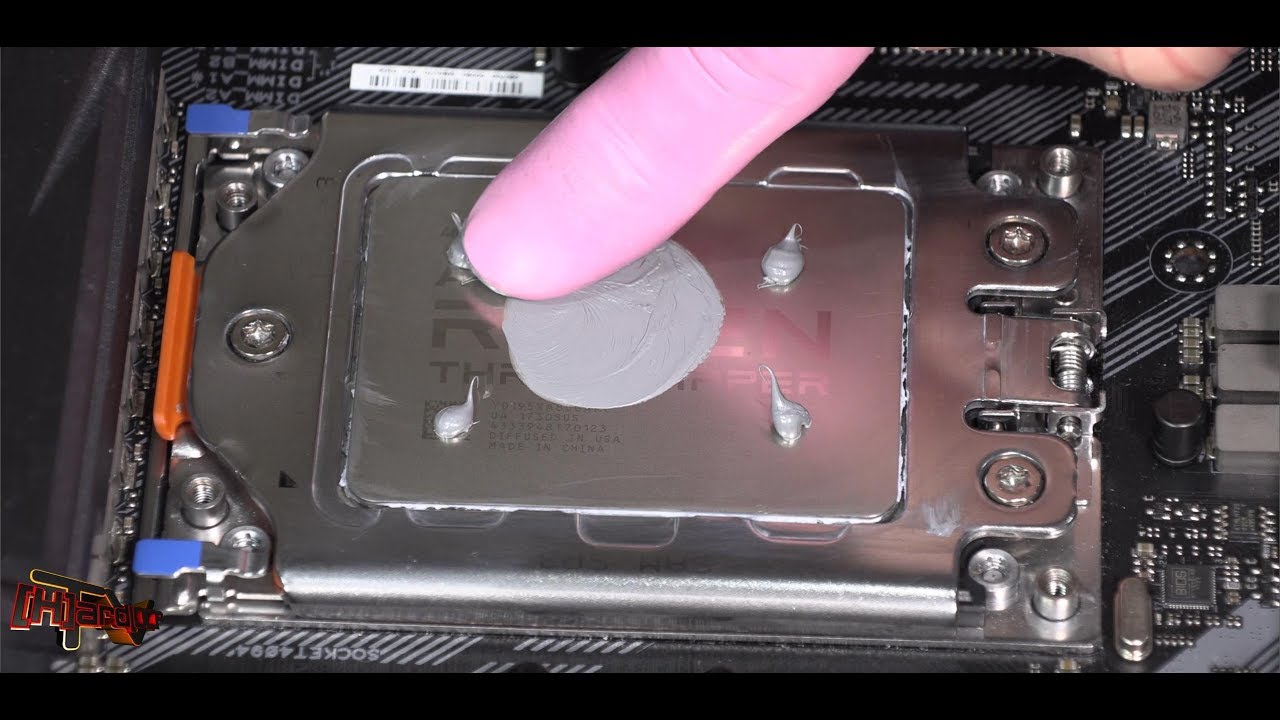 AMD Threadripper TIM Application YouTube