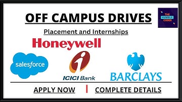 OFF Campus SDE Internships & Placements |2022 | 2023 |2024 |2021 | 2020