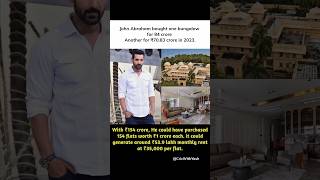 John Abraham bought one bungalow for 84 crore Another for ₹70.83 crore in 2023.