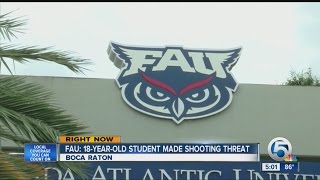 FAU: 18-year-old student made shooting threat