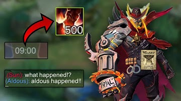 ALDOUS WORLD RECORD 9 MINUTES 500 STACK!!! - MLBB