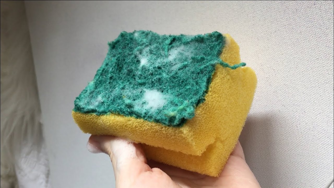 Old Kitchen Sponge Soapy Ripping/ Asmr YouTube