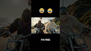 Bigfoot and Yeti bike talk: Tax Return #bigfoot #yeti #comedyshorts