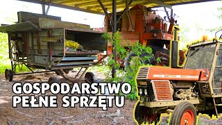 Opuszczone gospodarstwo z maszynami rolniczymi. Znalazłem kombajn i traktor  URBEX