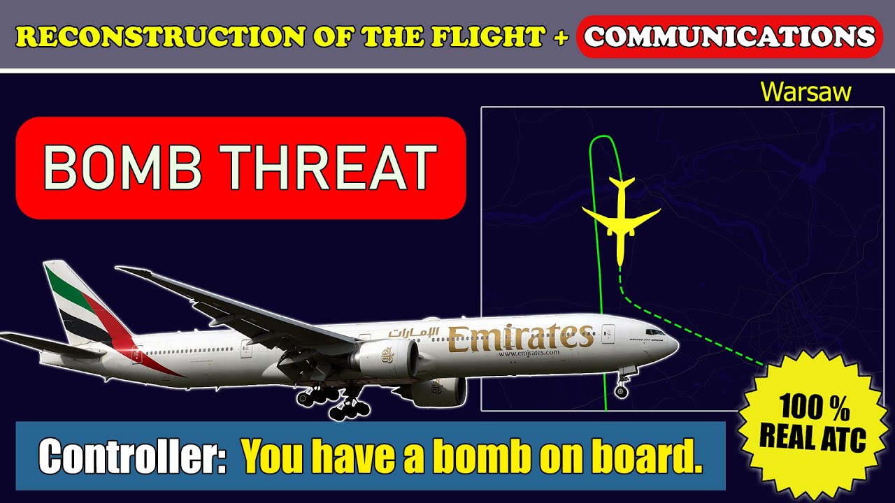 УГРОЗА БОМБЫ. Возможная бомба на борту Boeing 777-300ER авиакомпании Emirates в аэропорту Варшавы.