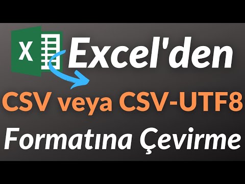 Video: Bir Excel dosyasını çevrimiçi olarak CSV olarak nasıl kaydederim?