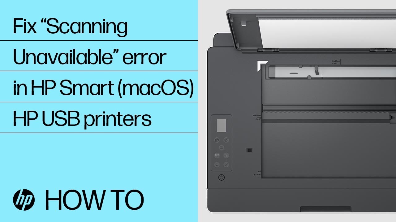 How to fix a “Scanning Unavailable” error in HP Smart for macOS with USB printers