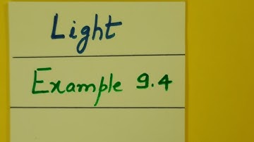 Class 10th Science Physics Light Reflection and Refraction Example 9.4 by Shilpa Chaudhary