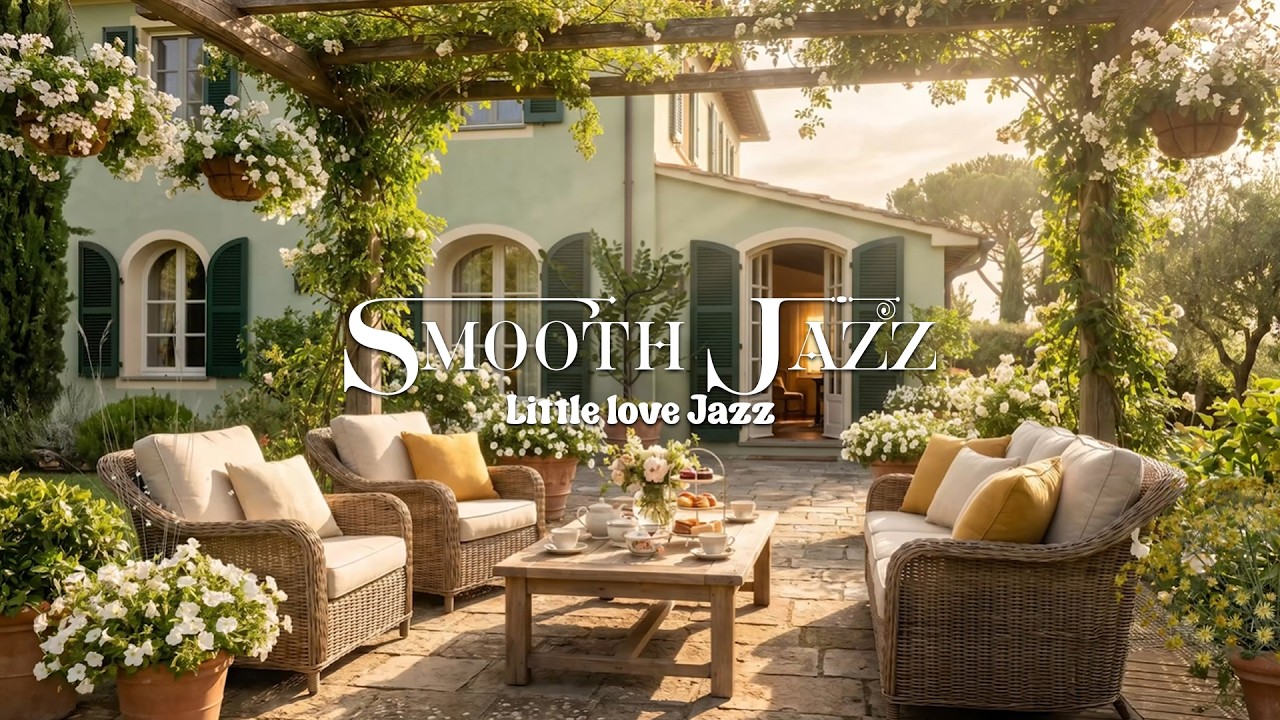 🌿 Relaxing Jazz in a Charming Countryside Garden 🌸 Nature Sounds for Focus & Peaceful Moments
