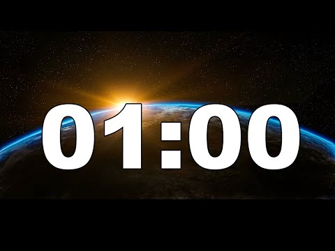 1 Minute (60 Seconds) Timer with sound alarm   COUNTDOWN   stunden timer