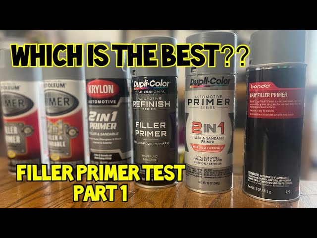 rabat galning budbringer What's the best filler primer for 3D printing | Filler primer testing part  1 - YouTube
