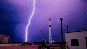 Lightning strikes twice in the same spot about 100 Yards from the camera - Never Never Safari