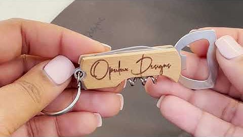 Glowforge Settings | Engraving A Wooden Bottle Opener Without Masking Tape