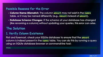 Mastering Java and SQLite: Fixing the no such column: 
