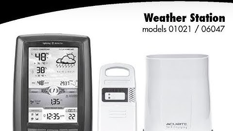 Manual / PDF  /  AcuRite 01021M Color Weather Station with Rain Gauge & Lightning Detector