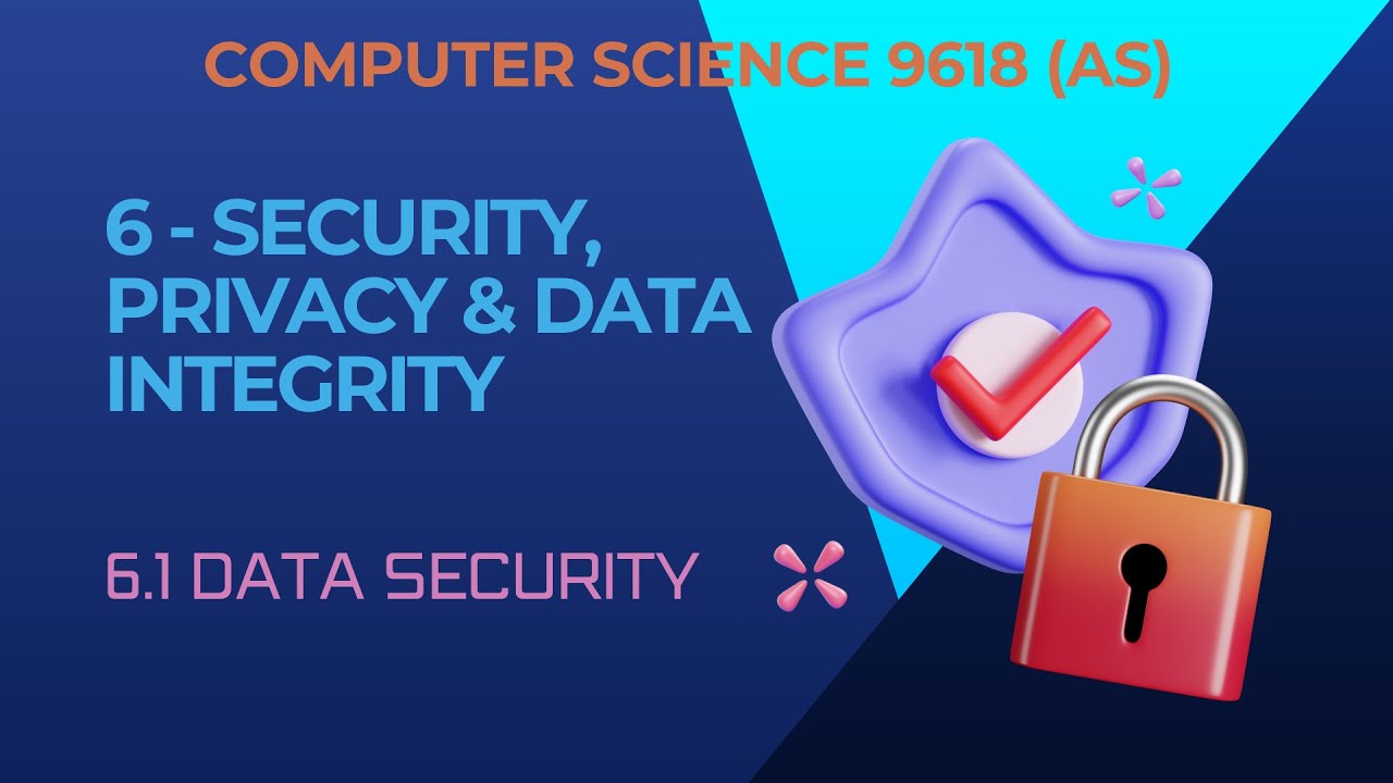 6.1 - Data Security - (Part 1)-Data Security, Privacy & Integrity - Computer Science 9618 (AS Level)