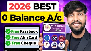 Best Zero Balance Bank Account | Zero Balance Bank Account Opening Online -0 Balance Account Opening