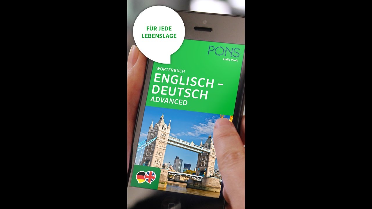 Pons Translator App Advanced English Deutsch Youtube