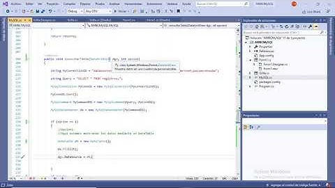 DataGridView y MySQL en C# Net