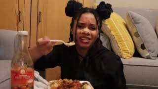MUKBANG | GENERAL TSO&#39;S CHICKEN, FRIED RICE, AND MORE | Why I&#39;m struggling with Youtube Pt 1