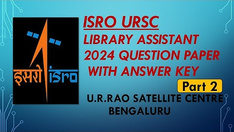 ISRO BIBLIOTHEEKASSISTENT VRAAGBLAD MET ANTWOORDEN DEEL 2