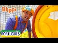 Blippi Visita um Playground Coberto | Vídeos Educativos para Crianças | As Aventuras de Blippi